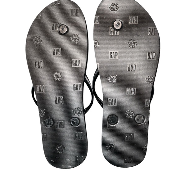 ☠️5/$20☠️GAP | WOMENS STRIPED NWOT FLIP FLOPS LARGE 9/10 - Picture 3 of 5